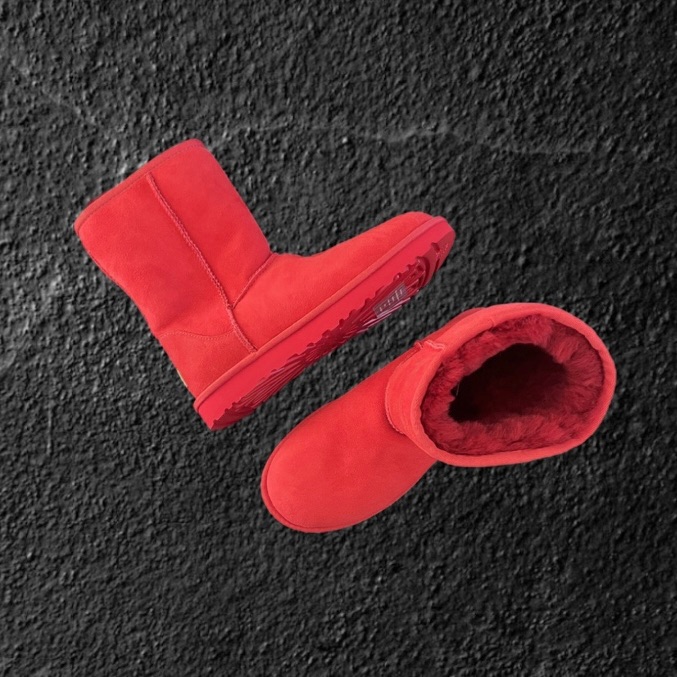 New Ugg Australia Classic Short Ii Red Boots